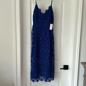 ASTR royal blue midi dress